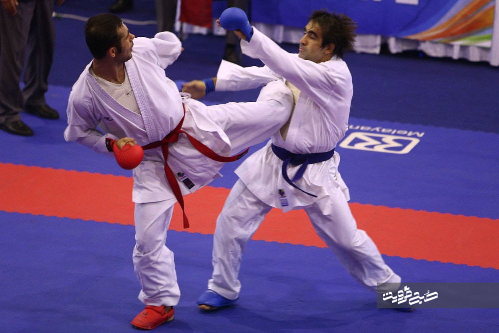 هفت نشان رنگارنگ سهم قزوین در مسابقات بین المللی کاراته جام ایران زمین