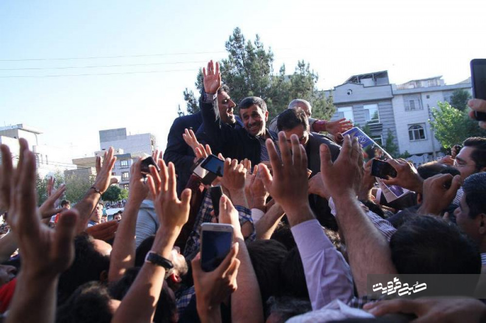از متن تا حاشیه سفر احمدی نژاد به قزوین+تصاویر 