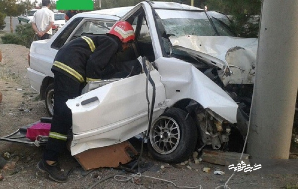 سوانح رانندگی در قزوین یک کشته و ۳ مصدوم بر جای گذاشت