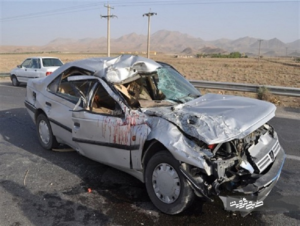 ۴ کشته در پی واژگونی سواری پژو در آزادراه قزوین-زنجان