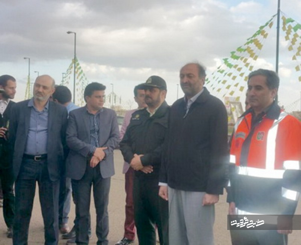 استقبال از نخستین مسافران نوروزی در قزوین 