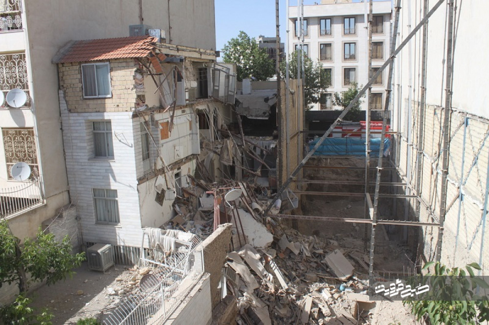 گودبرداری غیراصولی عامل تخریب منزل مسکونی در قزوین شد+تصاویر 