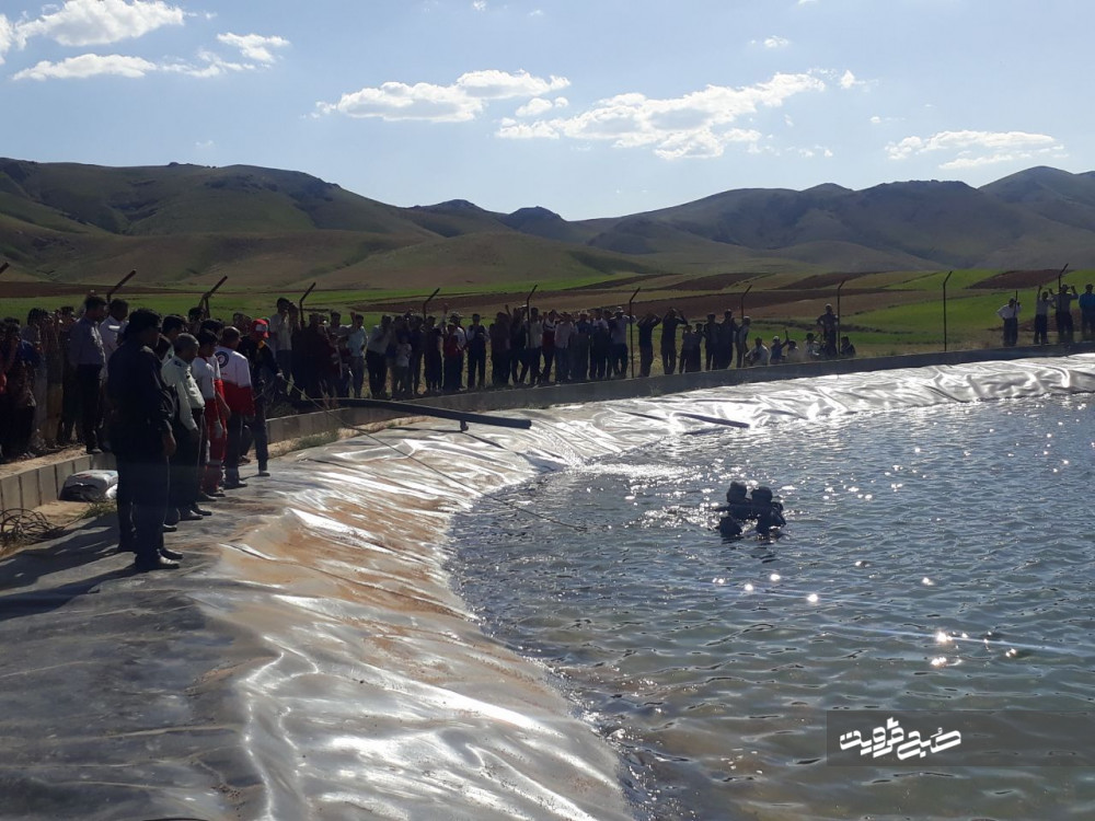 ۲نفر در سد خاکی شهرستان آوج غرق شدند+تصاویر