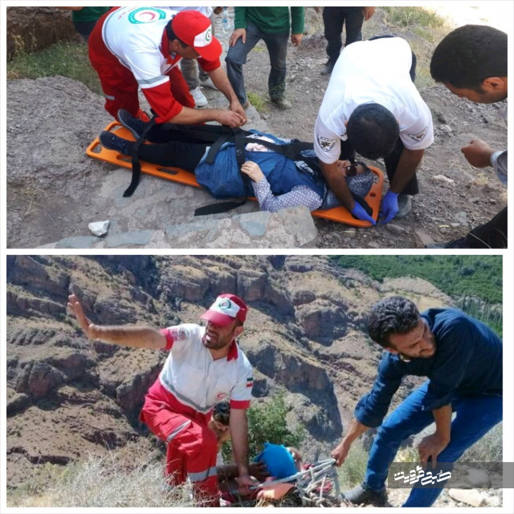 دو کوهنورد قزوینی با سقوط از ارتفاعات مصدوم شدند