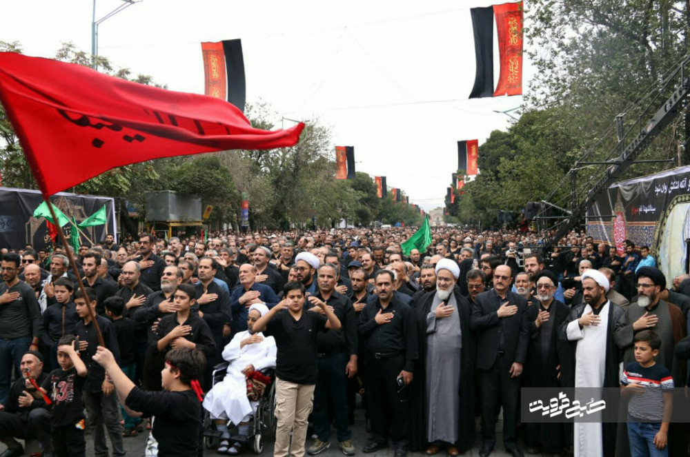 تجمع عزاداران حسینی در خیابان شهدای قزوین برگزار می‌شود