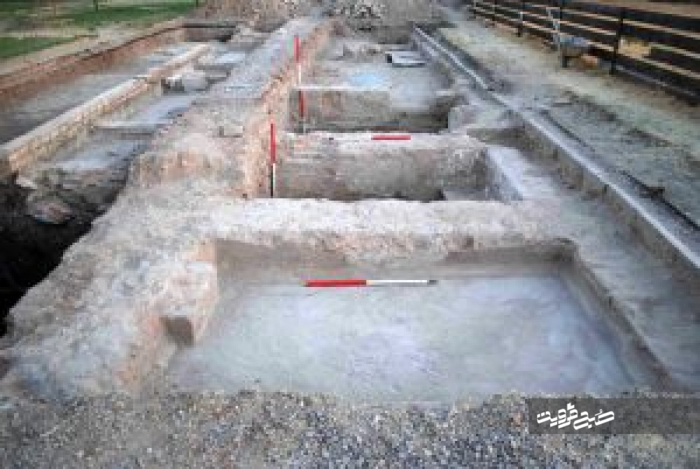 کشف بقایای حمام صفوی در مجموعه دولت‌خانه صفوی قزوین
