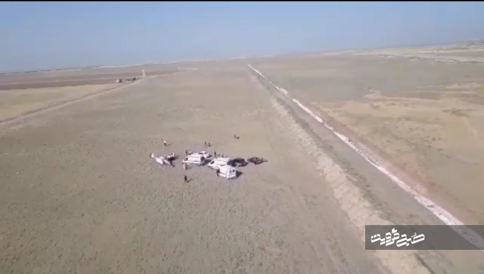 سقوط هواپیمای آموزشی در قزوین دومصدوم برجای گذاشت + فیلم