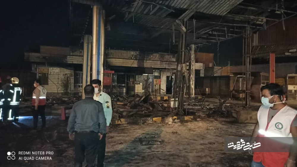 انفجار جایگاه سوخت در تاکستان ۲کشته و ۶ مصدوم برجای گذاشت