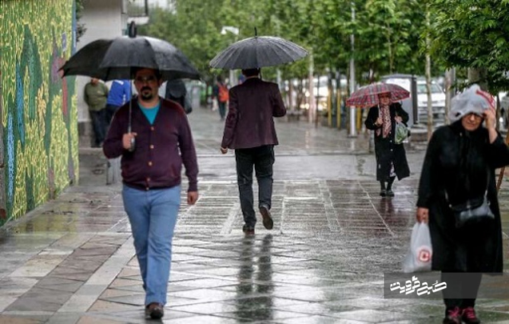 پیش‌بینی بارش‌های رگباری در نیمه جنوبی استان قزوین