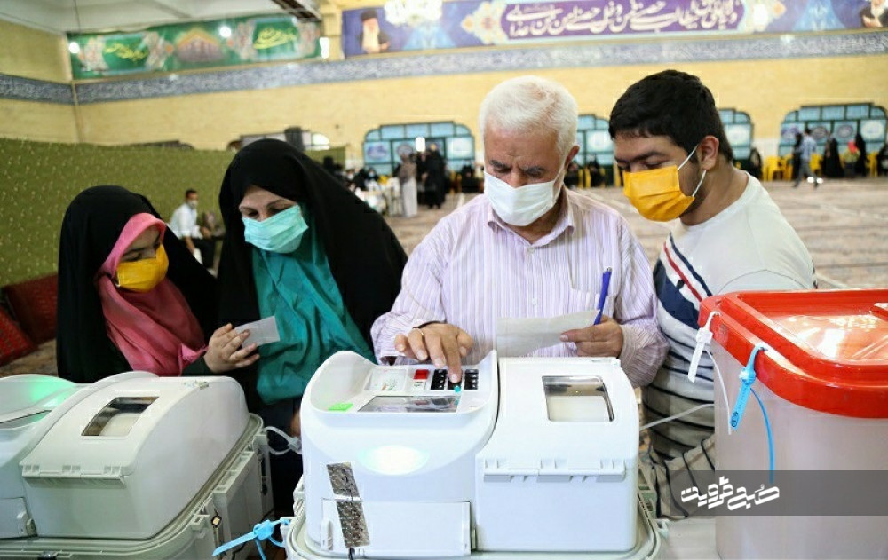 مشارکت بیش از ۵۰ درصدی مردم استان قزوین در انتخابات ۱۴۰۰