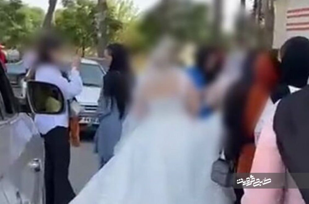 تصاویر «فشن شو عروس» در خیابان‌های بهارستان!