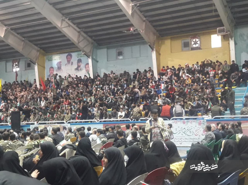 اجتماع ۵۰۰۰ نفری بسیجیان در شهر قزوین برگزار شد