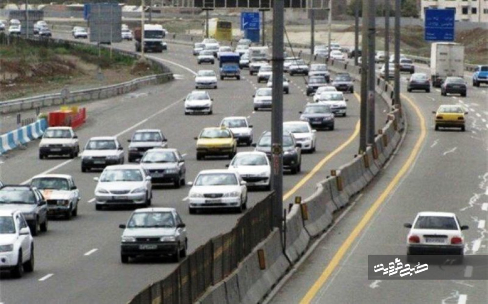 ترافیک نیمه‌سنگین در تمامی محورهای استان قزوین