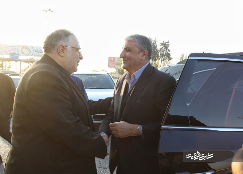 رئیس سازمان انرژی اتمی ایران وارد قزوین شد