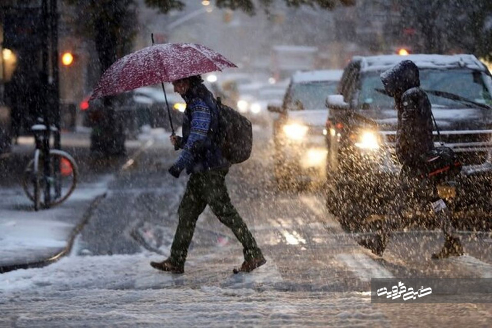 برف و باران در راه استان قزوین