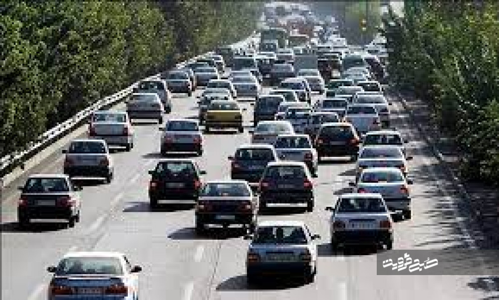 افزایش ۱۵ درصدی تردد خودرو‌ها در جاده‌های قزوین
